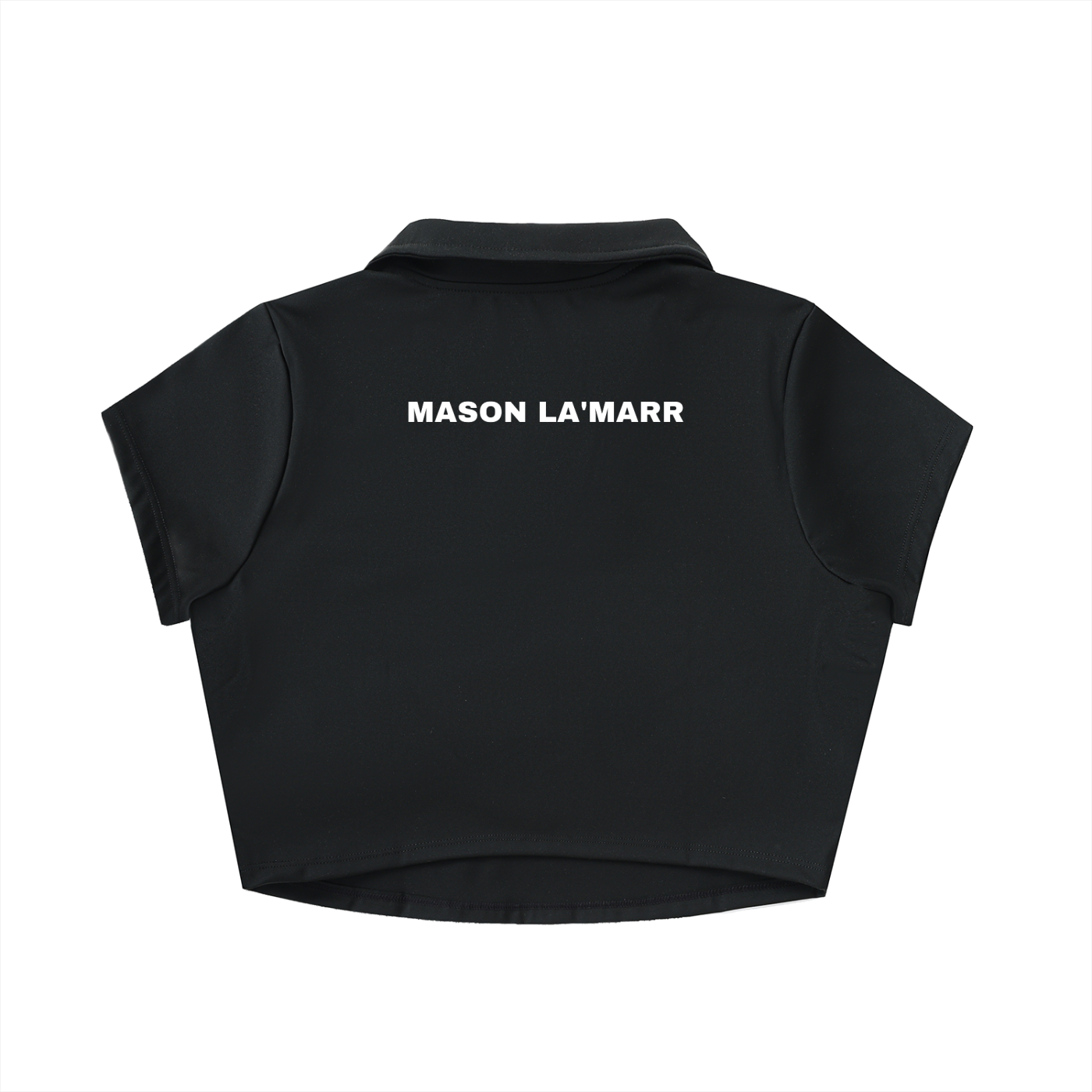 Polo Neck Crop Top