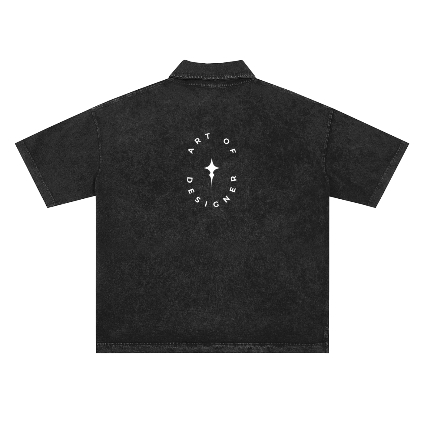 AOD Shadow Polo (Black Distressed Edition)