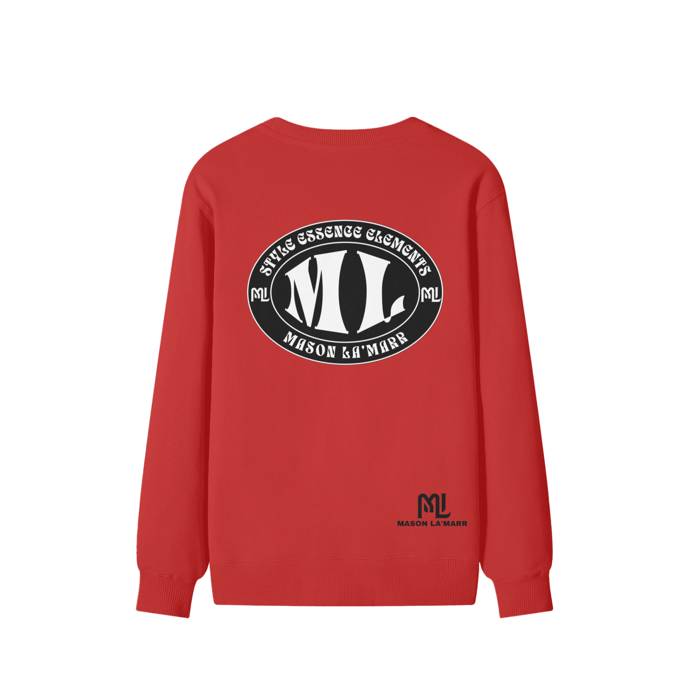 Double Badged RED Sweater