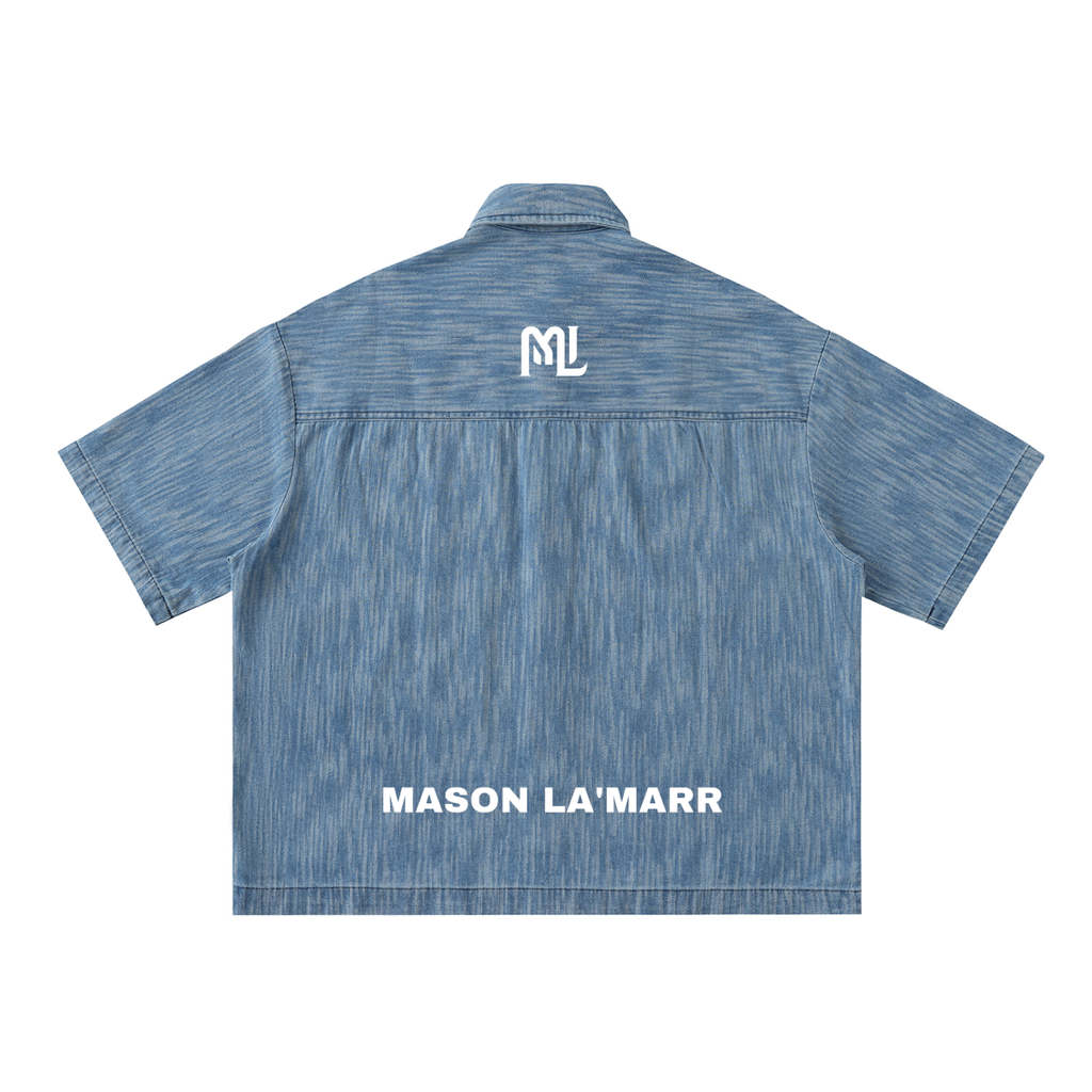 Short Sleeve Demin Shirt