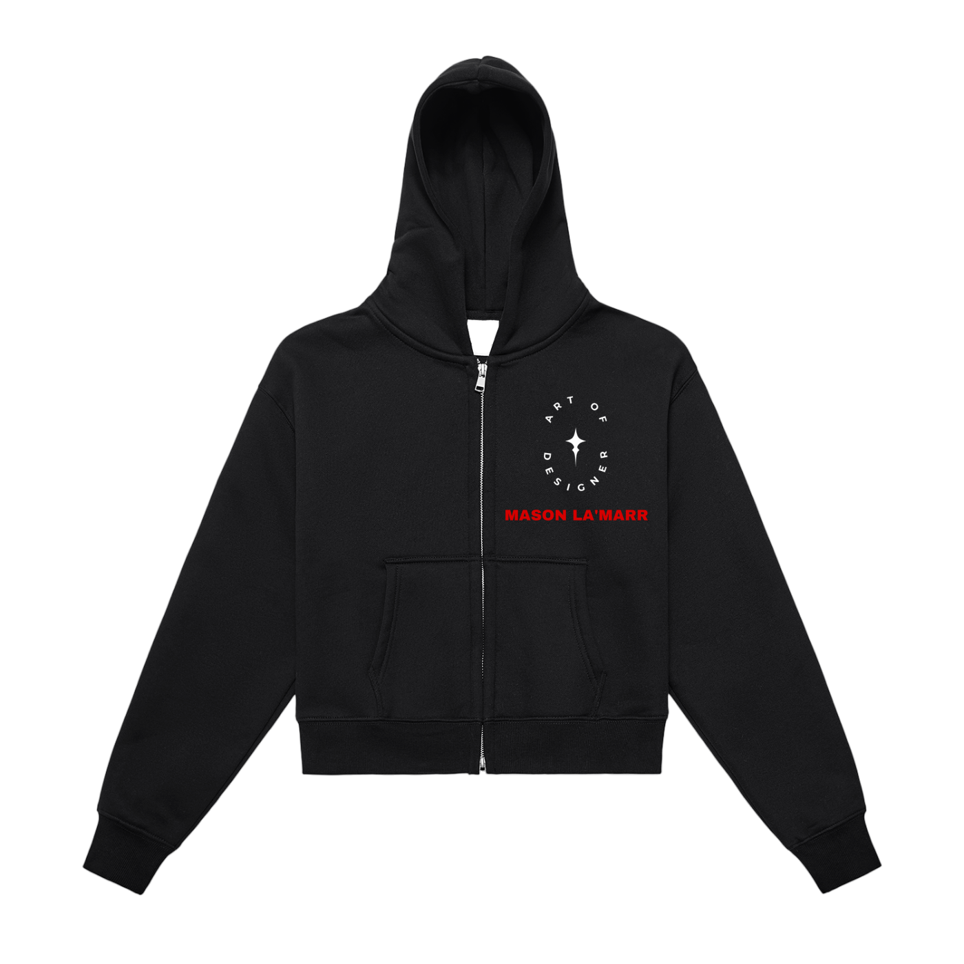 Cropped Red Product Hoodie