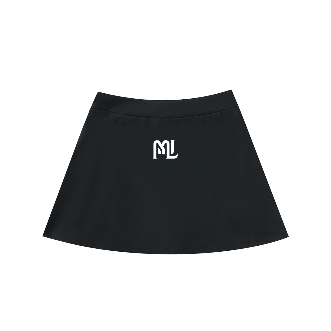High Waist Polo Neck Skirt