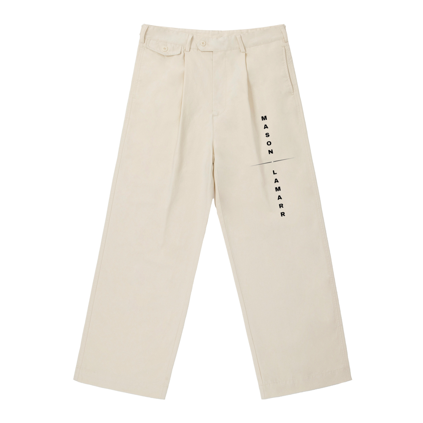 Adjustable Waist Straight-Leg Pants