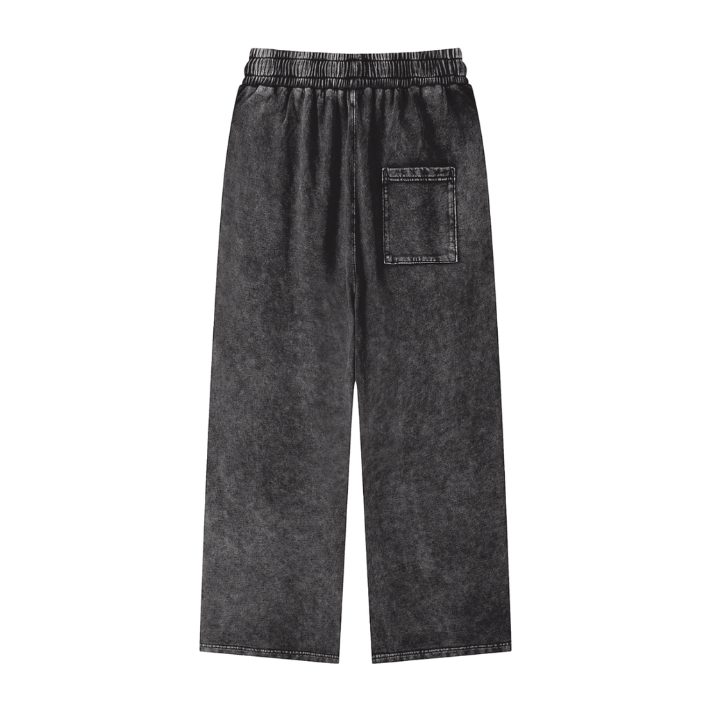 Acid Wash Straight Leg Pants - WHERES MASON?