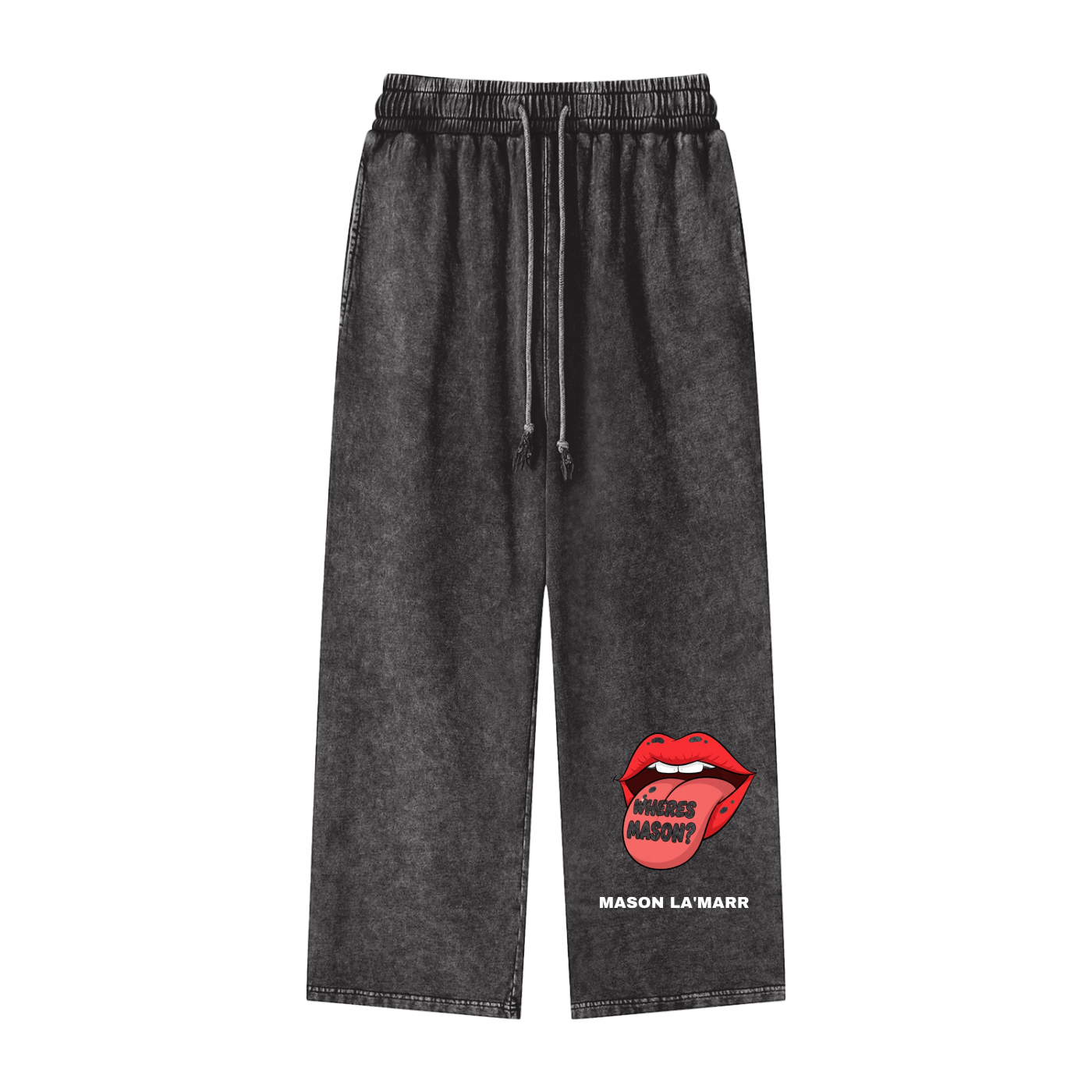 Acid Wash Straight Leg Pants - WHERES MASON?